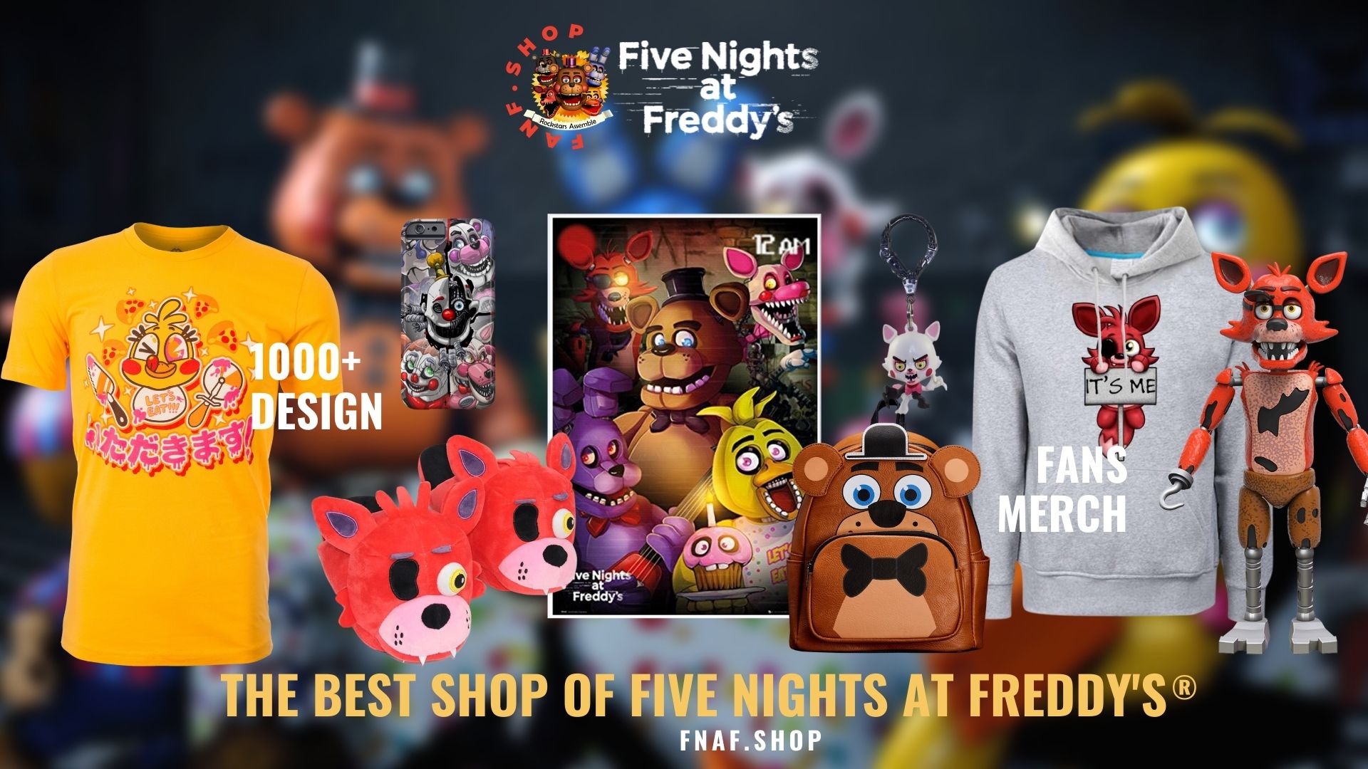 FANF Web Banner TDA1 1 - Five Nights at Freddy's Merch