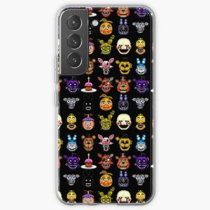 Five Nights at Freddy's - Pixel art - Multiple Characters Samsung Galaxy Soft Case RB0606 product Offical fnaf Merch