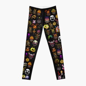 Five Nights at Freddy's - Pixel art - Multiple Characters New Set Leggings RB0606 product Offical fnaf Merch