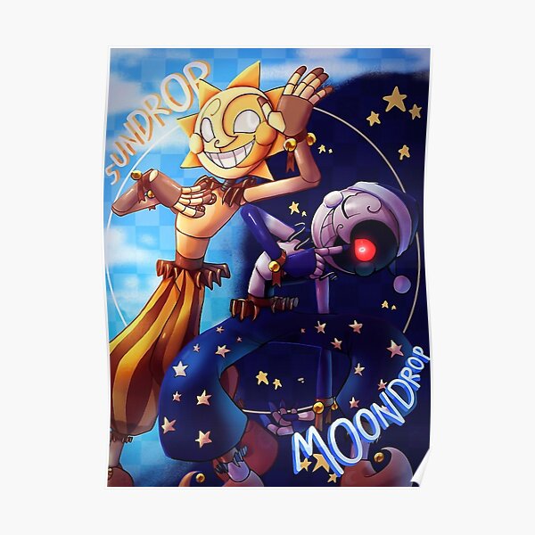 Five Nights at Freddy's Security Breach - Sun and Moon Poster RB0606 product Offical fnaf Merch