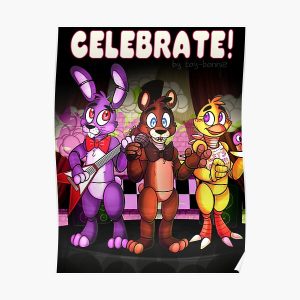 Five Nights At Freddy's - Celebrate! Poster RB0606 product Offical fnaf Merch