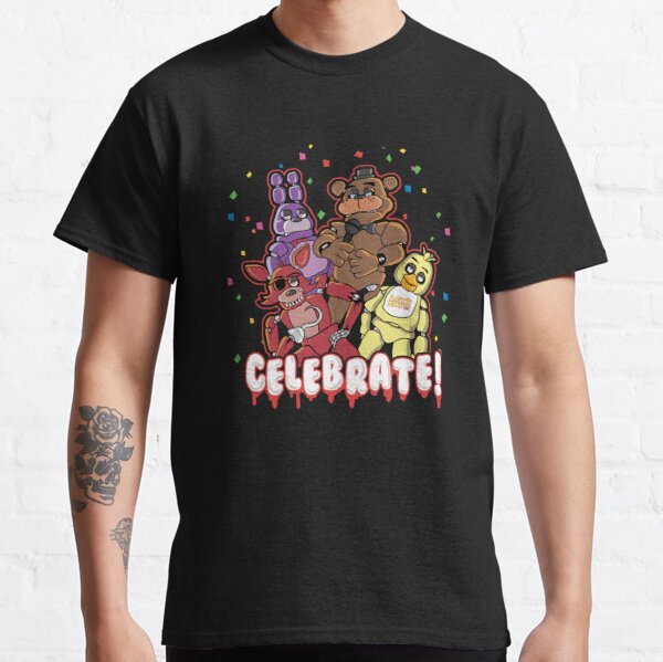 Five Nights At Freddy's Celebrate! Classic T-Shirt RB0606 product Offical fnaf Merch