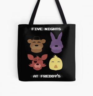 Five Nights at Freddy's All Over Print Tote Bag RB0606 product Offical fnaf Merch