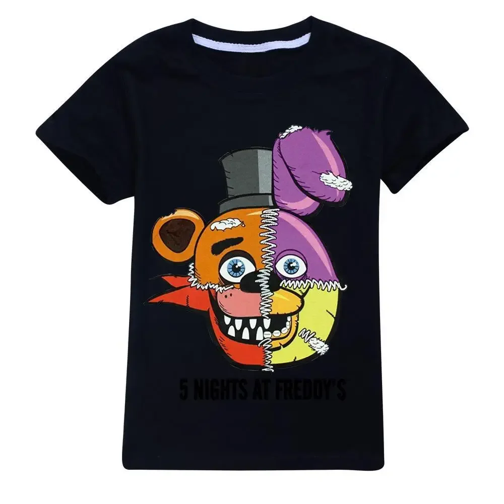 Boys T shirt Five Night at Freddys Fashion Print Funny Baby Girls Clothes Summer Casual Cottin - Five Nights at Freddy's Merch